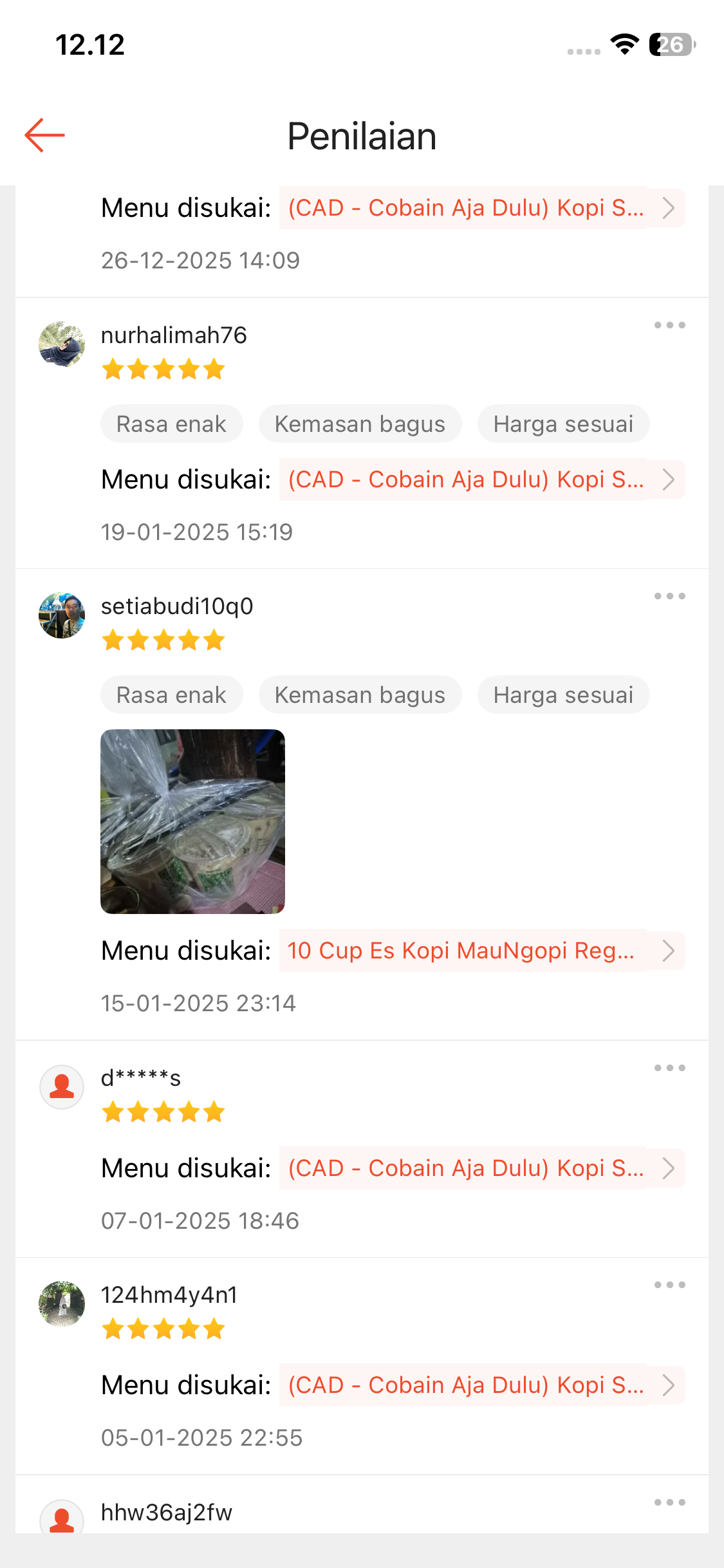 Review dari Instagram